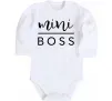 Дитячий бодік Mini boss Білий фото