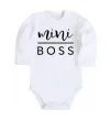 Дитячий бодік Mini boss Білий фото