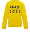 Детский Свитшот Mini boss Солнечно желтый фото