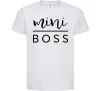 Детская футболка Mini boss Белый Детская футболка Mini boss Белый фото