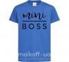 Детская футболка Mini boss Ярко-синий фото
