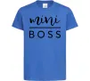 Детская футболка Mini boss Ярко-синий Детская футболка Mini boss Ярко-синий фото