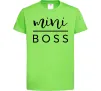 Детская футболка Mini boss Лаймовый Детская футболка Mini boss Лаймовый фото