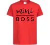 Детская футболка Mini boss Красный Детская футболка Mini boss Красный фото