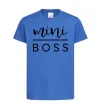 Дитяча футболка Mini boss Яскраво-синій фото