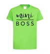 Дитяча футболка Mini boss Лаймовий фото