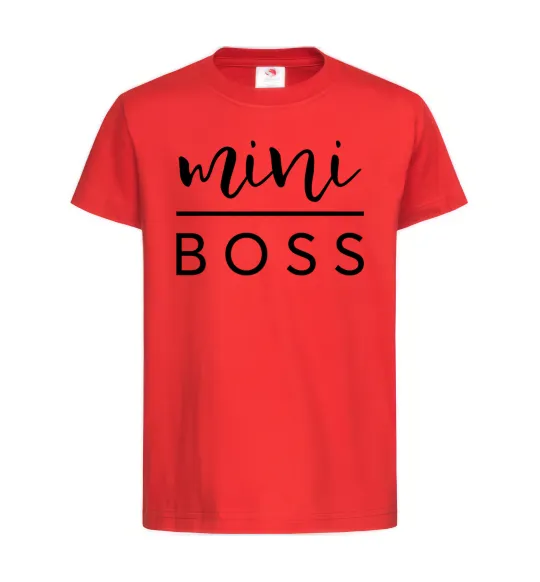 Дитяча футболка Mini boss Червоний фото