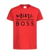 Дитяча футболка Mini boss Червоний фото