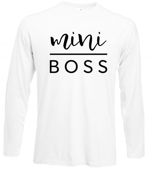 Лонгслів Mini boss Білий фото