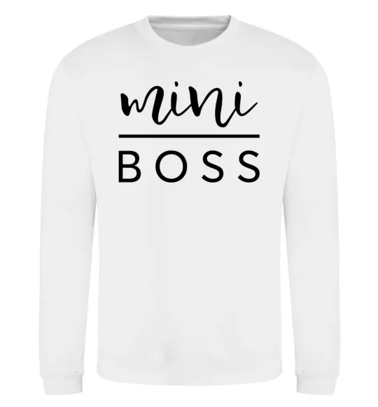Світшот Mini boss Білий фото