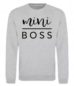 Свитшот Husband dad boss Серый меланж фото Свитшот Husband dad boss Серый меланж фото