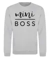 Свитшот Mini boss Серый меланж фото