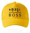 Кепка Mini boss Сонячно жовтий фото
