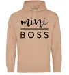 Чоловіча толстовка (худі) Mini boss Пісочний Чоловіча толстовка (худі) Mini boss Пісочний фото