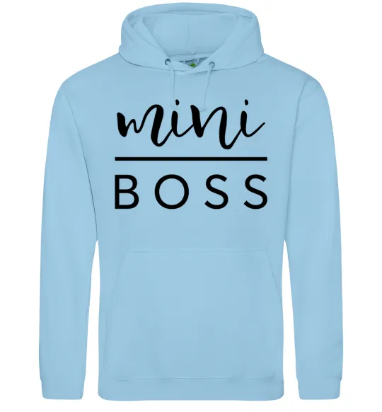 Чоловіча толстовка (худі) Mini boss Блакитний фото