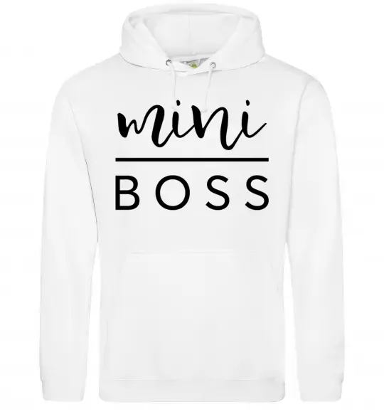 Женская толстовка (худи) Mini boss Белый фото