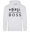Женская толстовка (худи) Mini boss Серый меланж фото