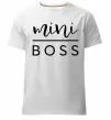 Мужская премиум футболка Mini boss Белый фото