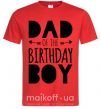 Чоловіча футболка Dad of the birthday boy Червоний фото