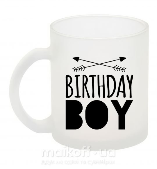 Чашка скляна Birthday boy boho Фроузен фото