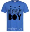 Мужская футболка Birthday boy boho Ярко-синий фото