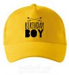 Кепка Birthday boy boho Сонячно жовтий фото
