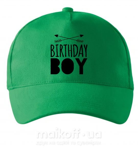 Кепка Birthday boy boho Зеленый фото