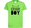 Дитяча футболка Birthday boy boho Лаймовий Дитяча футболка Birthday boy boho Лаймовий фото