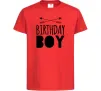 Дитяча футболка Birthday boy boho Червоний Дитяча футболка Birthday boy boho Червоний фото