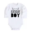 Дитячий бодік Birthday boy boho Білий фото