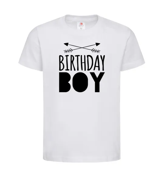 Детская футболка Birthday boy boho Белый фото