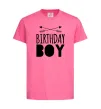 Детская футболка Birthday boy boho Ярко-розовый фото