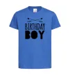 Детская футболка Birthday boy boho Ярко-синий фото