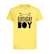 Детская футболка Birthday boy boho Лимонный фото