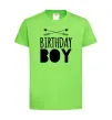 Детская футболка Birthday boy boho Лаймовый фото