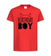 Детская футболка Birthday boy boho Красный фото