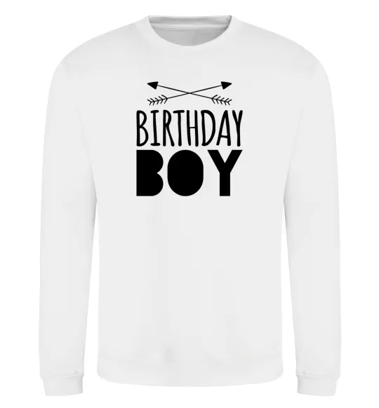 Свитшот Birthday boy boho Белый фото