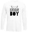 Лонгслив Birthday boy boho Белый фото