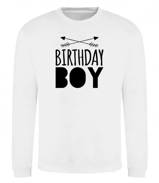 Свитшот Birthday boy boho Белый фото