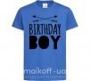 Детская футболка Birthday boy boho Ярко-синий фото