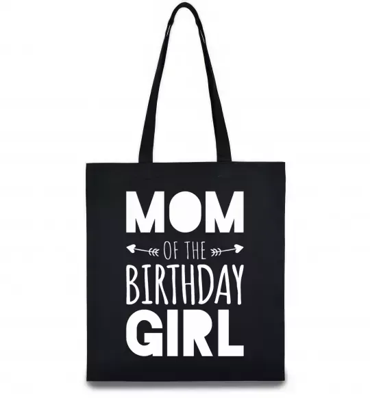 Эко-сумка Mom of the birthday girl Черный фото