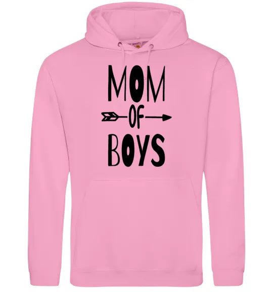 Жіноча толстовка (худі) Mom of boys Рожевий фото