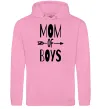 Жіноча толстовка (худі) Mom of boys Рожевий фото