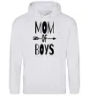 Жіноча толстовка (худі) Mom of boys Сірий меланж Жіноча толстовка (худі) Mom of boys Сірий меланж фото