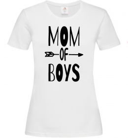 Женская футболка Mom of boys Женская футболка Mom of boys
