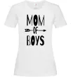 Женская футболка Mom of boys Белый Женская футболка Mom of boys Белый фото