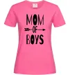 Женская футболка Mom of boys Ярко-розовый Женская футболка Mom of boys Ярко-розовый фото