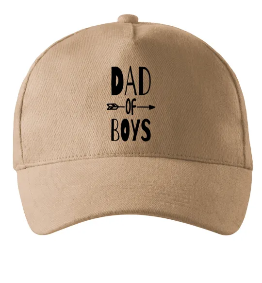 Кепка Dad of boys Песочный фото