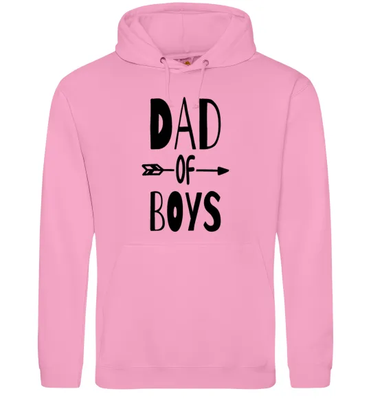 Мужская толстовка (худи) Dad of boys Розовый фото