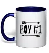 Чашка з кольоровою ручкою Boy 1 Глибокий темно-синій Чашка з кольоровою ручкою Boy 1 Глибокий темно-синій фото
